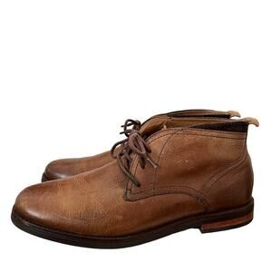 Cole Haan Men's Ogden Stitch Leather Chukka Ankle Boots Size 8 Brown Lace Up